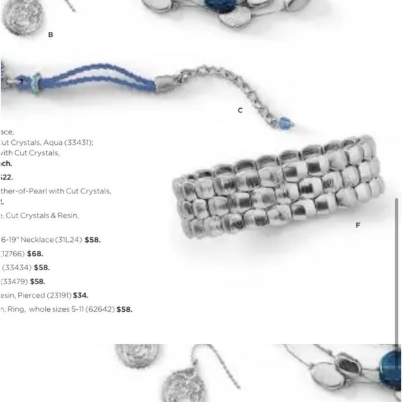 LIA SOPHIA Masonry Stretch Bracelet Like New Retails $68 - Picture 7 of 8